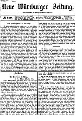 Neue Würzburger Zeitung Samstag 21. Mai 1864