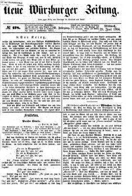 Neue Würzburger Zeitung Mittwoch 29. Juni 1864