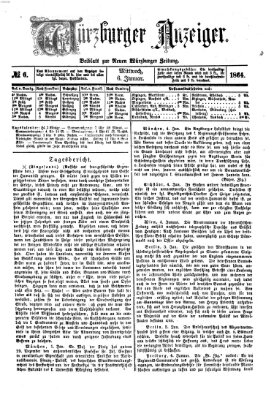 Würzburger Anzeiger (Neue Würzburger Zeitung) Mittwoch 6. Januar 1864