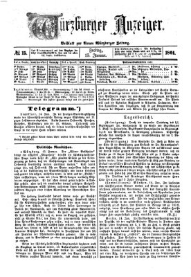 Würzburger Anzeiger (Neue Würzburger Zeitung) Freitag 15. Januar 1864