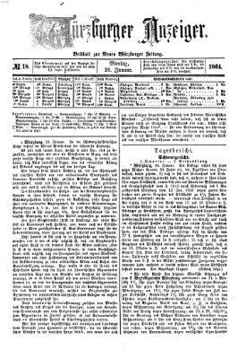 Würzburger Anzeiger (Neue Würzburger Zeitung) Montag 18. Januar 1864