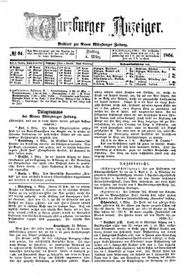 Würzburger Anzeiger (Neue Würzburger Zeitung) Freitag 4. März 1864