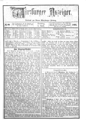 Würzburger Anzeiger (Neue Würzburger Zeitung) Dienstag 5. April 1864