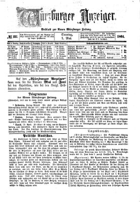 Würzburger Anzeiger (Neue Würzburger Zeitung) Sonntag 1. Mai 1864