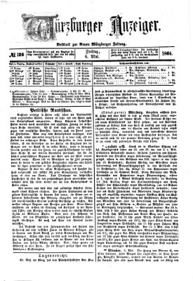 Würzburger Anzeiger (Neue Würzburger Zeitung) Freitag 6. Mai 1864