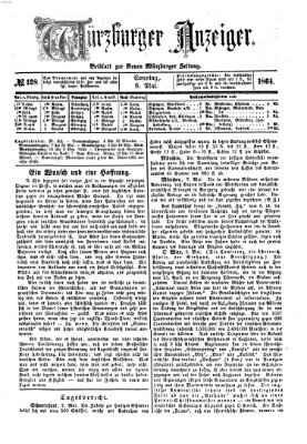 Würzburger Anzeiger (Neue Würzburger Zeitung) Sonntag 8. Mai 1864