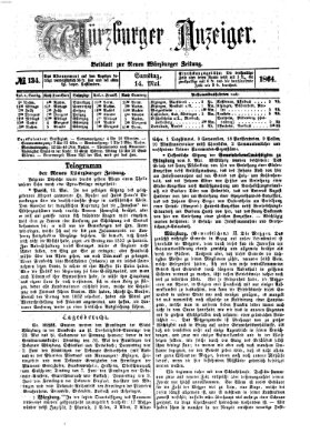 Würzburger Anzeiger (Neue Würzburger Zeitung) Samstag 14. Mai 1864