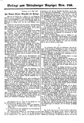 Würzburger Anzeiger (Neue Würzburger Zeitung) Samstag 21. Mai 1864