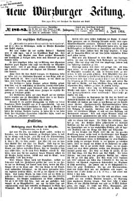 Neue Würzburger Zeitung Montag 4. Juli 1864