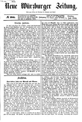 Neue Würzburger Zeitung Dienstag 5. Juli 1864