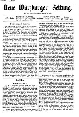 Neue Würzburger Zeitung Freitag 15. Juli 1864