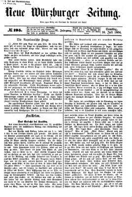 Neue Würzburger Zeitung Samstag 16. Juli 1864