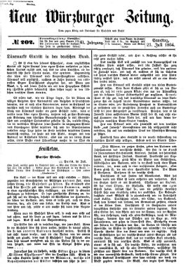 Neue Würzburger Zeitung Samstag 23. Juli 1864