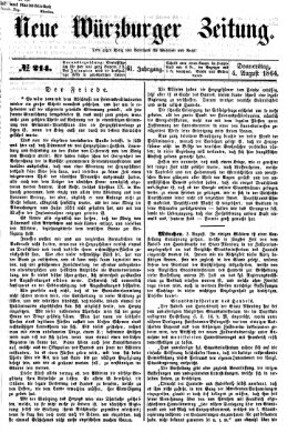 Neue Würzburger Zeitung Donnerstag 4. August 1864