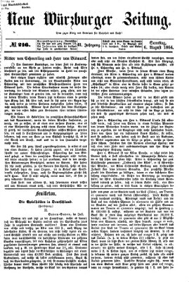 Neue Würzburger Zeitung Samstag 6. August 1864