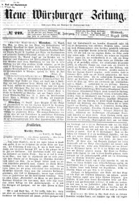 Neue Würzburger Zeitung Mittwoch 17. August 1864