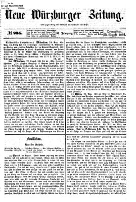 Neue Würzburger Zeitung Donnerstag 25. August 1864