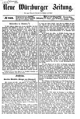 Neue Würzburger Zeitung Donnerstag 1. September 1864