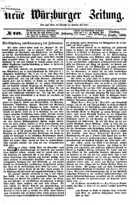 Neue Würzburger Zeitung Dienstag 6. September 1864