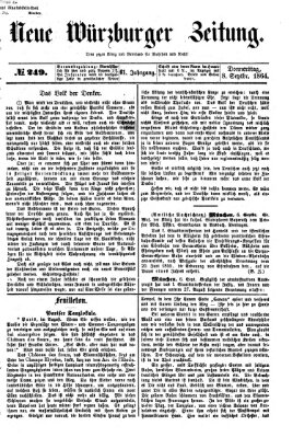 Neue Würzburger Zeitung Donnerstag 8. September 1864