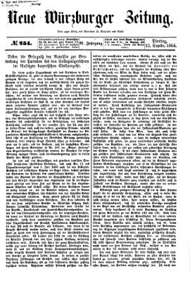 Neue Würzburger Zeitung Dienstag 13. September 1864