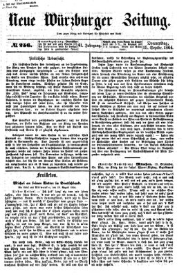 Neue Würzburger Zeitung Donnerstag 15. September 1864