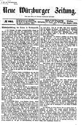 Neue Würzburger Zeitung Dienstag 20. September 1864