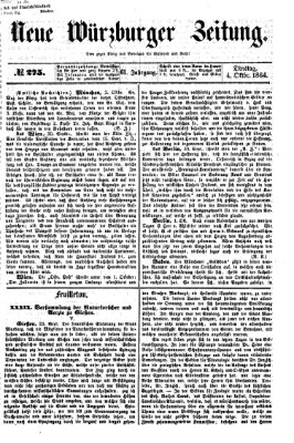 Neue Würzburger Zeitung Dienstag 4. Oktober 1864