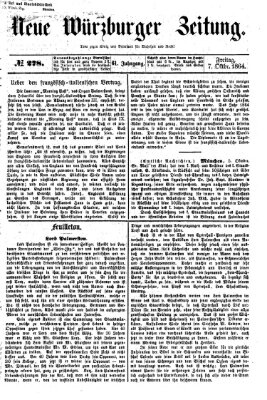 Neue Würzburger Zeitung Freitag 7. Oktober 1864