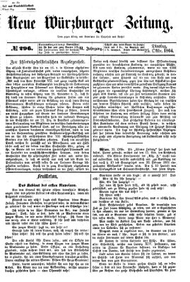 Neue Würzburger Zeitung Dienstag 25. Oktober 1864