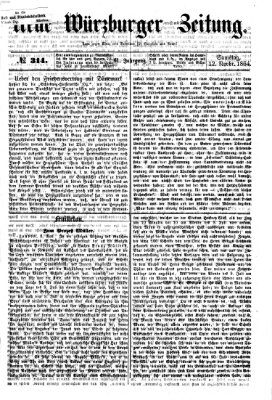 Neue Würzburger Zeitung Samstag 12. November 1864