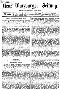 Neue Würzburger Zeitung Dienstag 15. November 1864