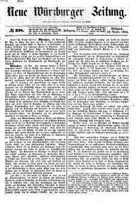 Neue Würzburger Zeitung Mittwoch 16. November 1864