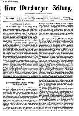 Neue Würzburger Zeitung Samstag 26. November 1864