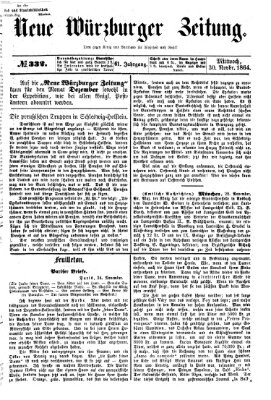 Neue Würzburger Zeitung Mittwoch 30. November 1864