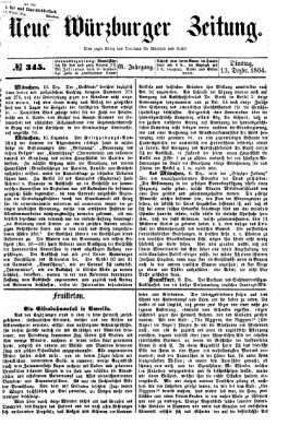 Neue Würzburger Zeitung Dienstag 13. Dezember 1864