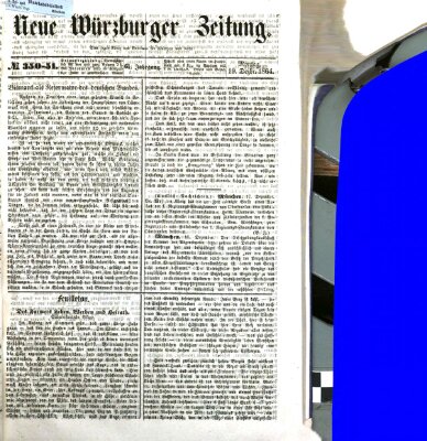 Neue Würzburger Zeitung Montag 19. Dezember 1864