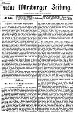 Neue Würzburger Zeitung Donnerstag 22. Dezember 1864