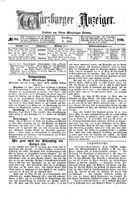 Würzburger Anzeiger (Neue Würzburger Zeitung) Samstag 2. Juli 1864