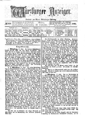 Würzburger Anzeiger (Neue Würzburger Zeitung) Montag 12. September 1864