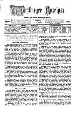 Würzburger Anzeiger (Neue Würzburger Zeitung) Montag 17. Oktober 1864