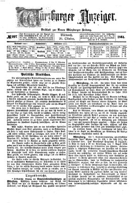 Würzburger Anzeiger (Neue Würzburger Zeitung) Mittwoch 26. Oktober 1864