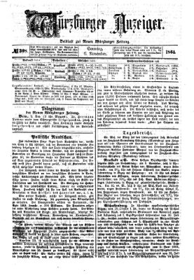 Würzburger Anzeiger (Neue Würzburger Zeitung) Sonntag 6. November 1864