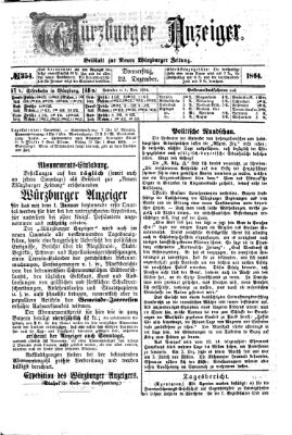 Würzburger Anzeiger (Neue Würzburger Zeitung) Donnerstag 22. Dezember 1864