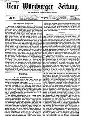 Neue Würzburger Zeitung Freitag 6. Januar 1865