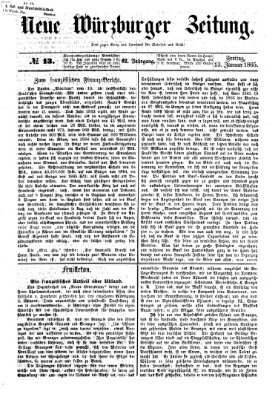 Neue Würzburger Zeitung Freitag 13. Januar 1865