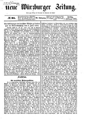 Neue Würzburger Zeitung Freitag 3. Februar 1865