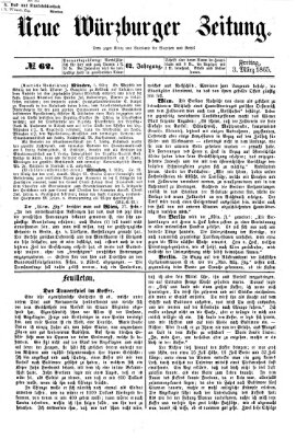 Neue Würzburger Zeitung Freitag 3. März 1865