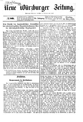 Neue Würzburger Zeitung Dienstag 21. März 1865