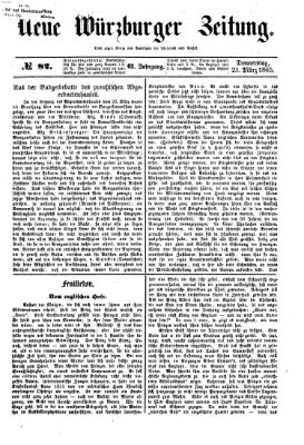 Neue Würzburger Zeitung Donnerstag 23. März 1865